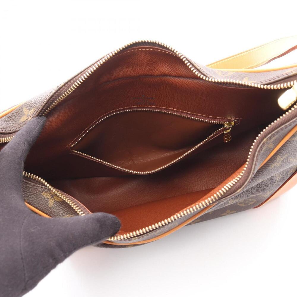 LOUIS VUITTON Brown Monogram Leather Boulogne PM Shoulder Bag - Picture 3 of 13